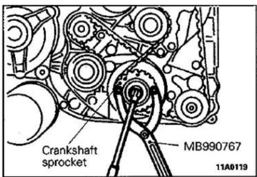 Crankshaft sprocket MB990767 11A0119