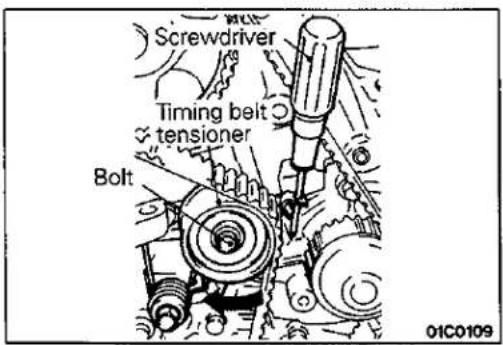 Screwdriver Timing belt tensioner Bolt 01C0109