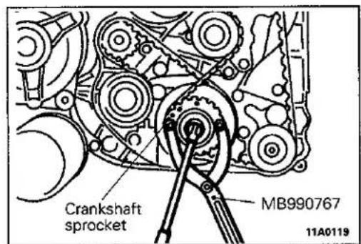 Crankshaft sprocket MB990767 11A0119