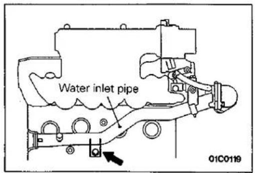 Water inlet pipe 01C0119
