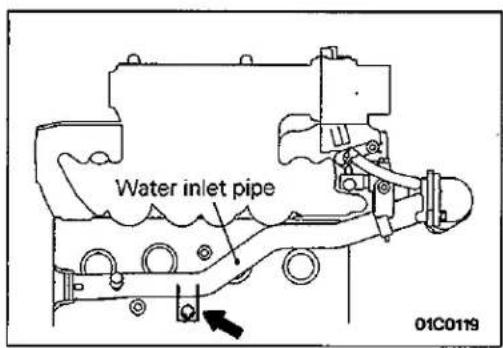 Water inlet pipe 01C0119