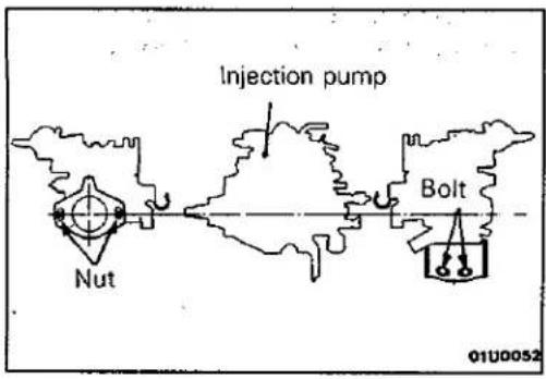 Injection pump Nut Bolt 01U0052