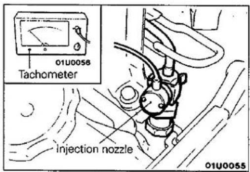 01U0058 Tachometer injection nozzle 01U0055