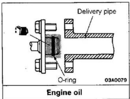 Delivery pipe O-ring 03A0079 Engine oil