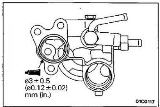 Ø3 ± 0.5 (Ø0.12 ± 0.02) mm (in.) 01C0117