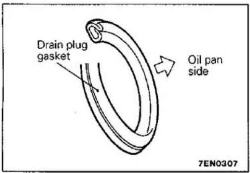 Drain plug gasket Oil pan side 7EN0307