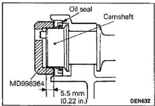 Oil seal Camshaft MD998364 5.5 mm (0.22 in.) DEN632
