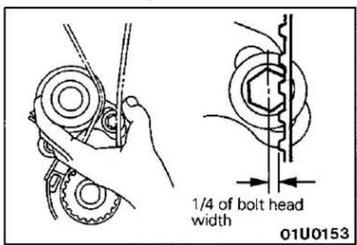 1/4 of bolt head width 01U0153