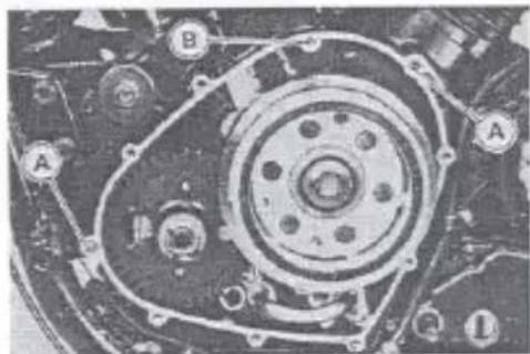 MITSUBISHI Vulcan 800 (1996) - Alternator Cover Installation - 1