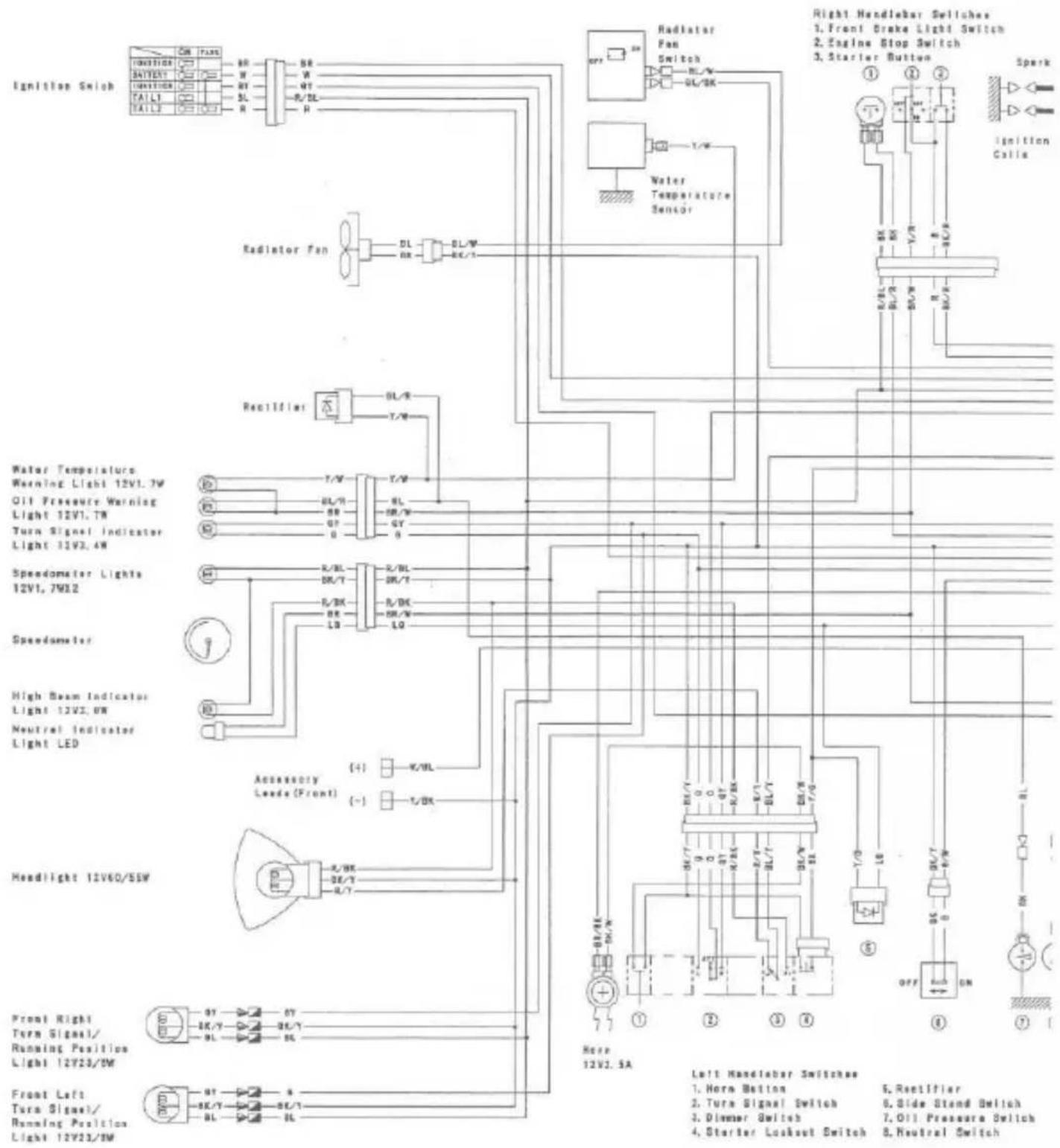 MITSUBISHI Vulcan 800 (1996) - Electrical System - 1