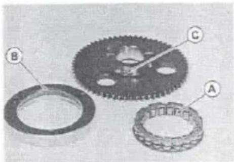 MITSUBISHI Vulcan 800 (1996) - Starter Clutch Inspection - 2