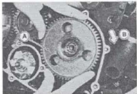 MITSUBISHI Vulcan 800 (1996) - Right Balancer, Starter Clutch Installation - 3