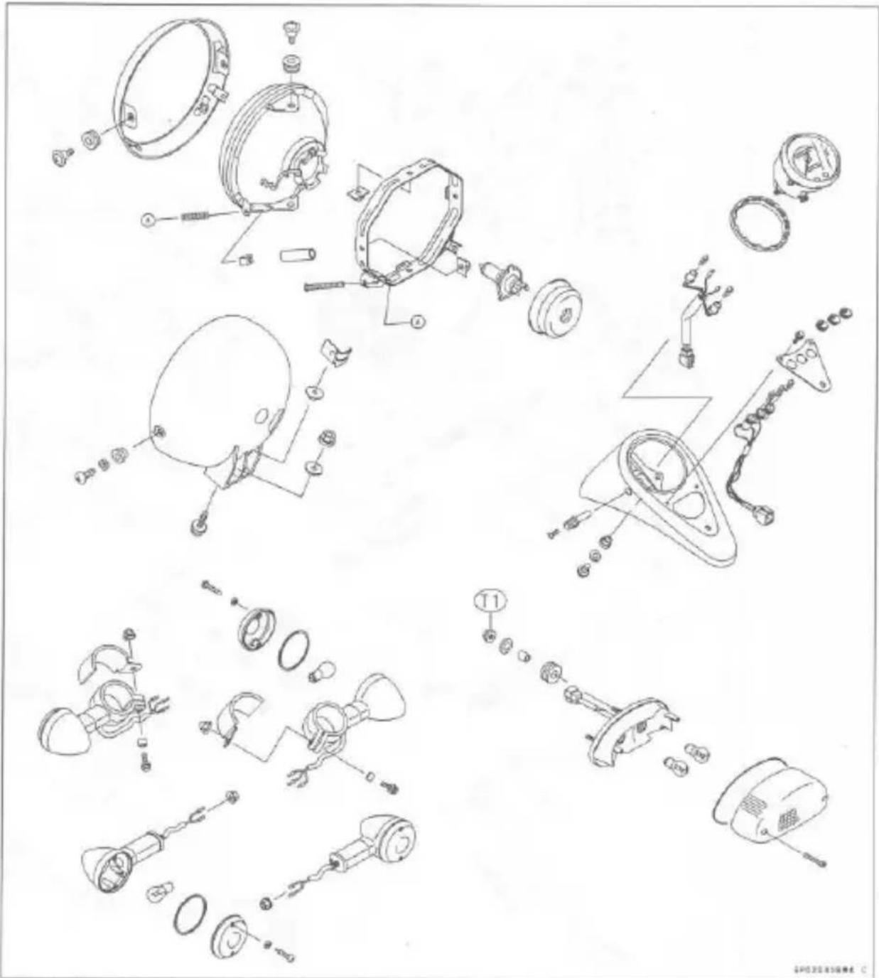MITSUBISHI Vulcan 800 (1996) - Exploded View - 1
