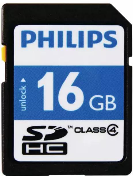 PHILIPS 16 GB unlock SD™ CLASS④ HC