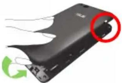 ASUS PadFone mini 4.3 A11-1A023WWE - Inserting the battery of the PadFone mini 4.3 - 6