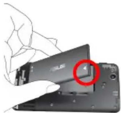 ASUS PadFone mini 4.3 A11-1A023WWE - Removing the battery of the PadFone mini 4.3 - 4