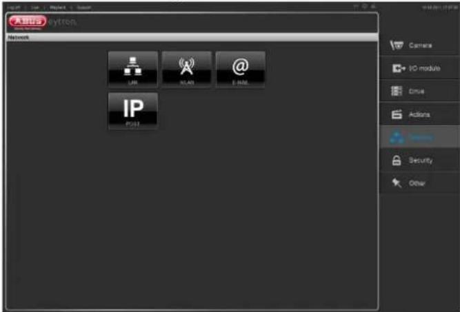 A#02 eytron Network LAN MLAS E-mail IP POST Camera IO module Drive Actions Security Other