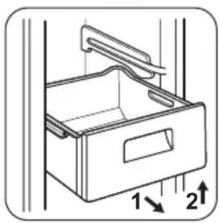 ZANUSSI ZFU25200XA - Borttagning av fryslådor från produkten - 1
