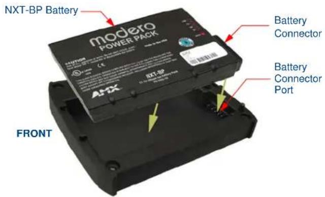 NXT-BP Battery modero POWER PACK Battery Connector Battery Connector Port FRONT