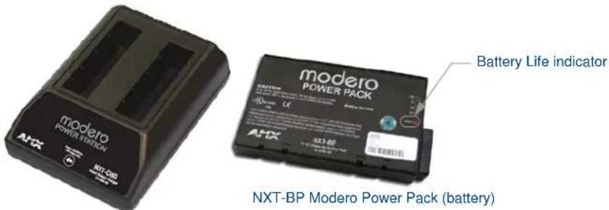 modero POWER STATION NXT-PB Battery Life indicator NXT-BP Modero Power Pack (battery)
