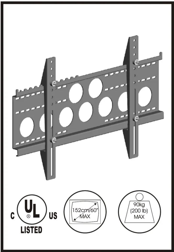 c UL US LISTED 152cm/60" MAX 90kg (200 lb) MAX