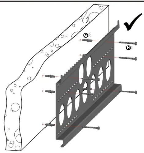 Technical diagram of a mechanical assembly with labeled components and a checkmark indicating selection or inspection.