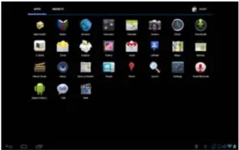 Screenshot of an Android home screen showing app icons with labels like Android, iOS, and Windows