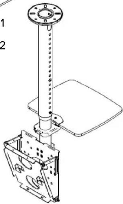 B-Tech BT8427 - AV Component Shelf Example Install - 3