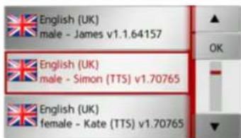 English (UK) male - James v1.1.64157 English (UK) male - Simon (TTS) v1.70765 English (UK) female - Kate (TTS) v1.70765