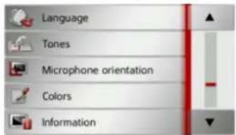 Language Tones Microphone orientation Colors Information