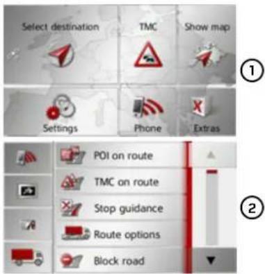 BECKER Traffic Assist Pro Z302 - Calling up the telephone mode - 1