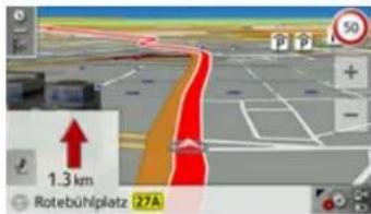 BECKER Traffic Assist Pro Z302 - The Map view button - 4