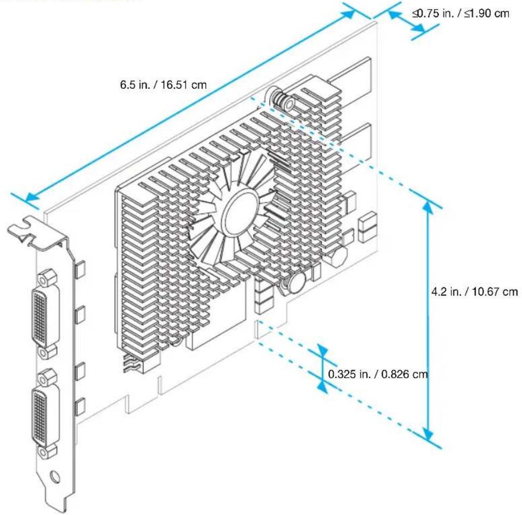 ≤0.75 in. / ≤1.90 cm 6.5 in. / 16.51 cm 4.2 in. / 10.67 cm 0.325 in. / 0.826 cm