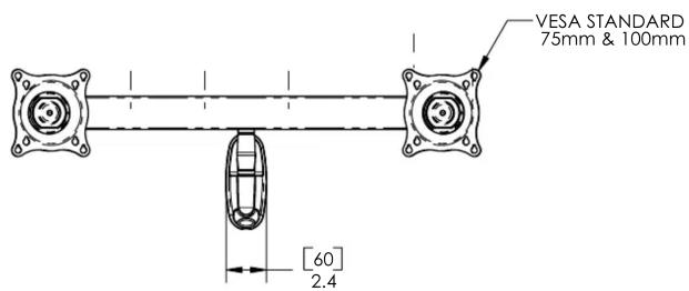 VESA STANDARD 75mm & 100mm [60] 2.4