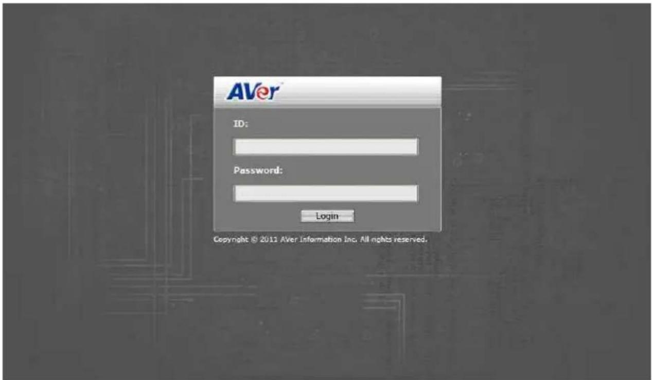 AVer ID: Password: Login Copyright © 2011 Aver Information Inc. All rights reserved.
