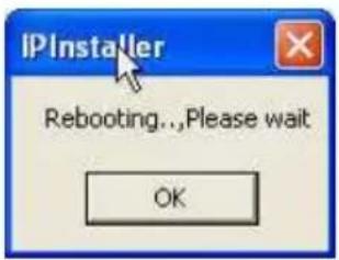 iInstaller Rebooting..,Please wait OK