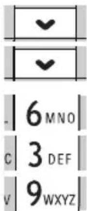 Cropped image showing a vertical list of symbols with checkmarks and numbers, likely from a form or checklist.
