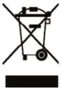 Symbol of a trash bin crossed with a diagonal line, no text or numbers present