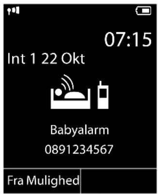 07:15 Int 1 22 Okt Babyalarm 0891234567 Fra Mulighed