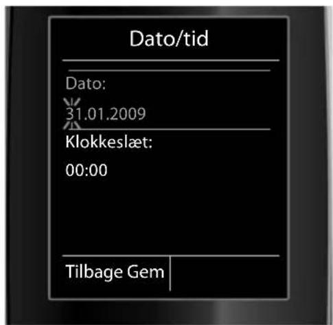 Dato/tid Dato: 31.01.2009 Klokkeslæt: 00:00 Tilbage Gem