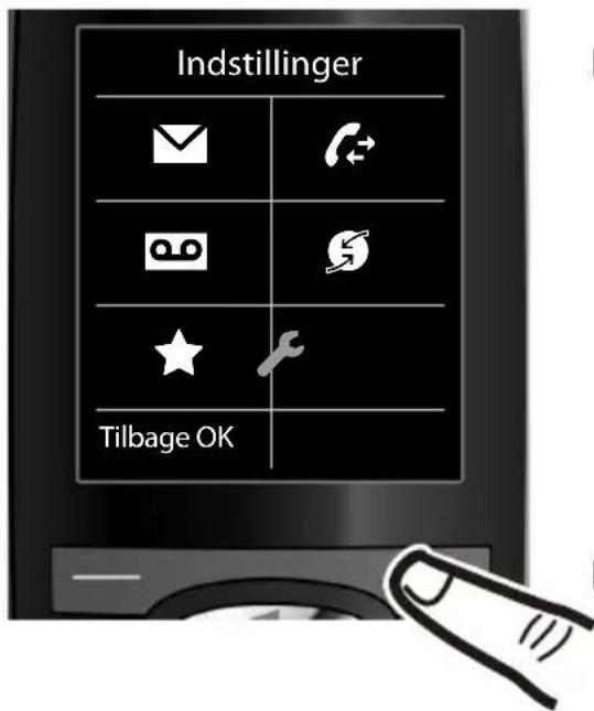 Indstillinger Tilbage OK