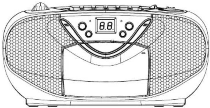DENVER TCD-33 - CD/Cassette/Radio Portable Player - 1