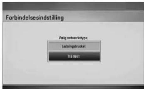 Forbindelsesindstilling Varig netveknotype. Ledningstruktur Trädler
