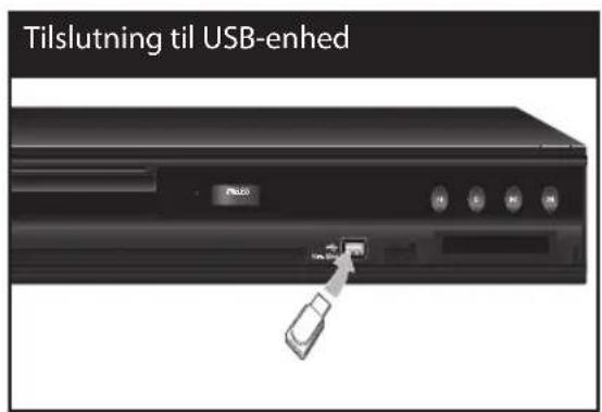 Tilslutning til USB-enhed