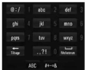 @ : / 1 abc 2 def 3 ghi 4 jkl 5 mno 6 pqrs 7 tuv 8 wxyz 9 ← Triage . ? ! 0 Melannum ABC #+-=&