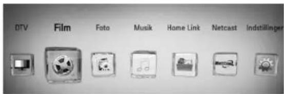 OTV Film Foto Musik Home Link Netcast Indstillinger