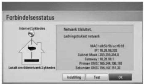 Forbindelsesstatus Internet-Lykkedes Lokalt områdenetwork.Lykkedes Netvark Sluttet, Ledningstruktur netvark MAC:185kslb36091 IP: 10.29.98.202 Subnet Mask: 250.250.254.0 Gateway: 10.29.98.1 Primer DNS: 185.244.106.110 Sekunser DNS: 156.147.151.32 Indstilling Test OK