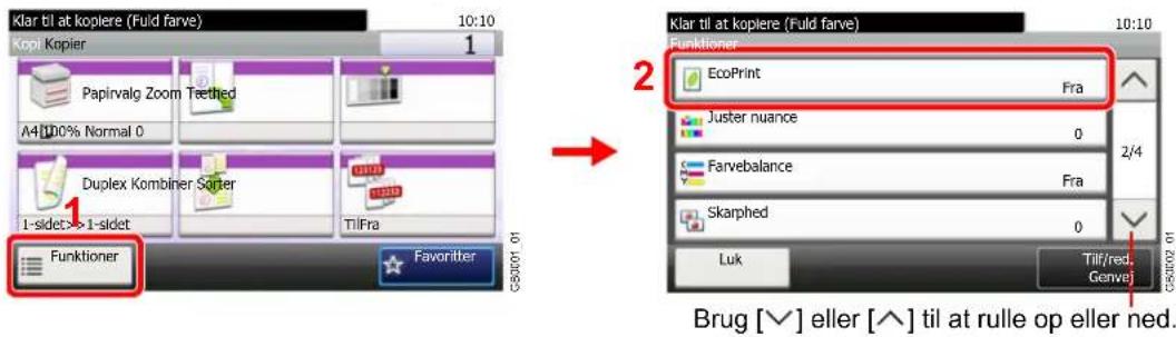 Klar til at kopiere (Fuld farve) 10:10 Kopil Kopier 1 Papirvalg Zoom Teethed A4 100% Normal 0 Duplex Kombiner Sorter 1-sildet->1-sildet TilFra Funktioner Favorite 2 Klar til at kopiere (Fuld farve) 10:10 Funktioner EcoPrint Fra Juster nuance 0 Farvebalance Fra Skarphed 0 Luk Tilf/red. Genvej Brug [✓] eller [^] til at rulle op eller ned.