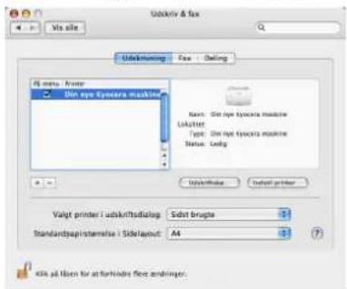 Udkivir & Fax Vis site Udkiviring Fax Dialog File menu / Active DIP eye typocera machine Name: DIP eye typocera machine Layout: Type: DIP eye typocera machine Status: Ready Unskrifter Install printer Valgt printer / udkrivirtsdialog Soid brugla Standardspapinstensiva / Sidelayout A4 40% all lizen for at forbindere flow andlinger.