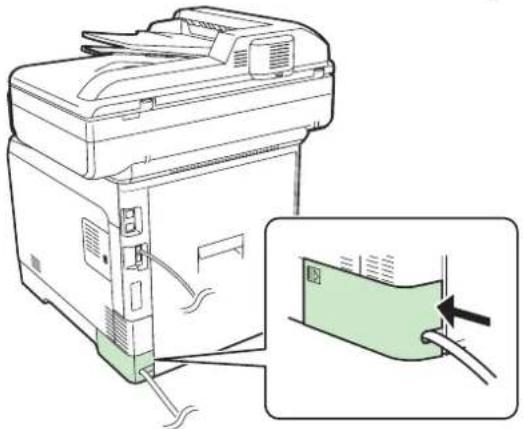 KYOCERA FS-C2526MFP/KL3 - Tilslutning af strømkabel - 2